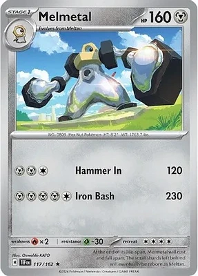 Melmetal - 117/162 - Rare - Reverse Holo