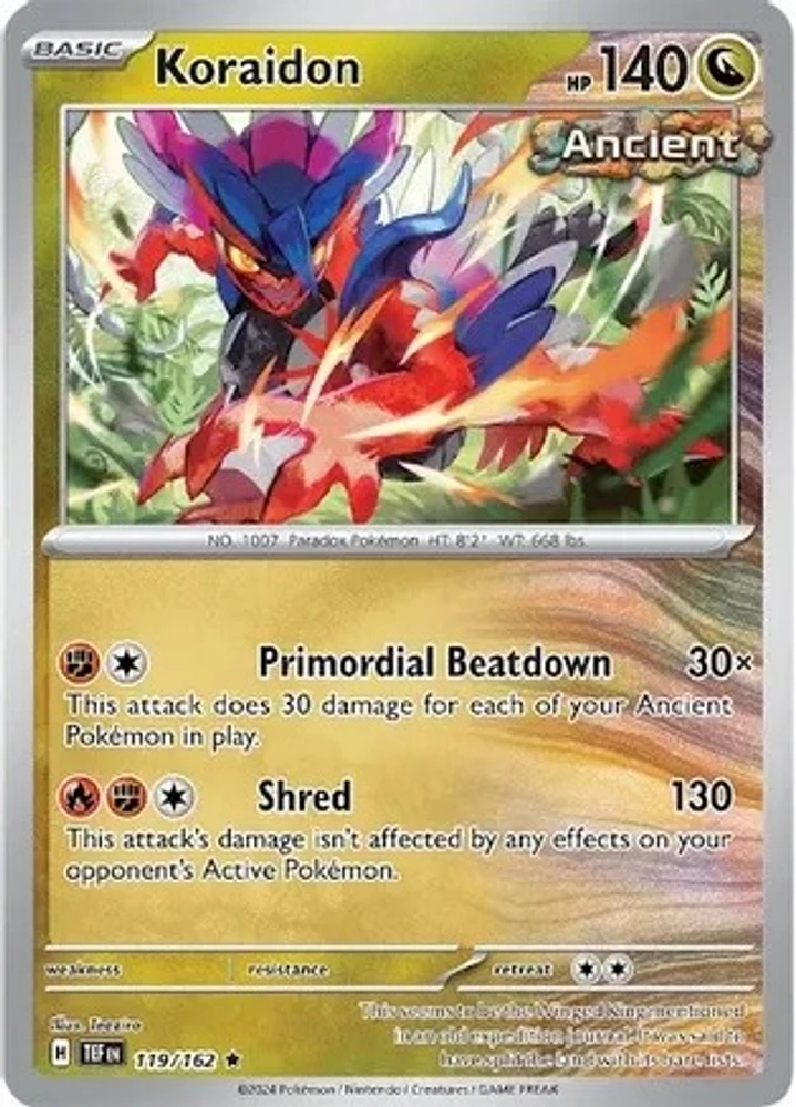 Koraidon - 119/162 - Rare - Reverse Holo