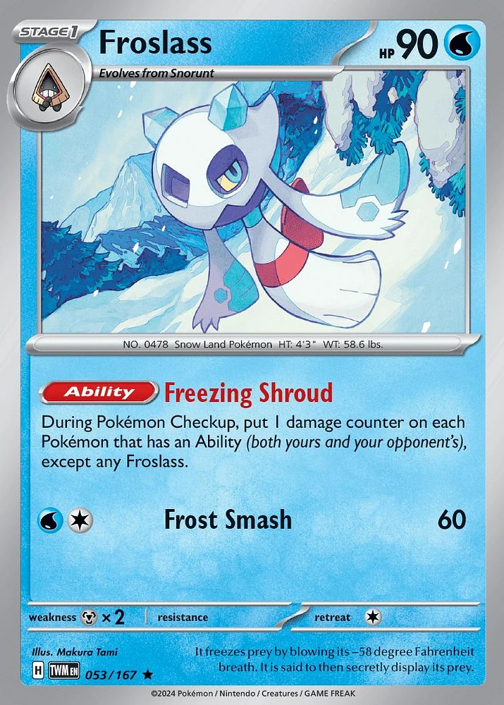 Froslass - 053/167 - Rare - Holo