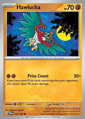 Hawlucha - 107/167 - Common - Reverse Holo