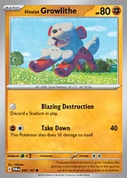 Hisuian Growlithe - 099/167 - Common - Reverse Holo