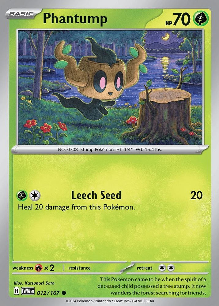 Phantump - 012/167 - Common - Reverse Holo