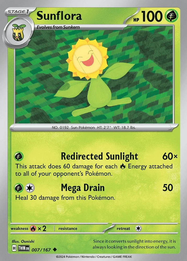 Sunflora - 007/167 - Uncommon