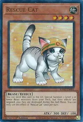 Rescue Cat (Alternate Art) - RA02-EN001 - Ultra Rare - 1st Edition