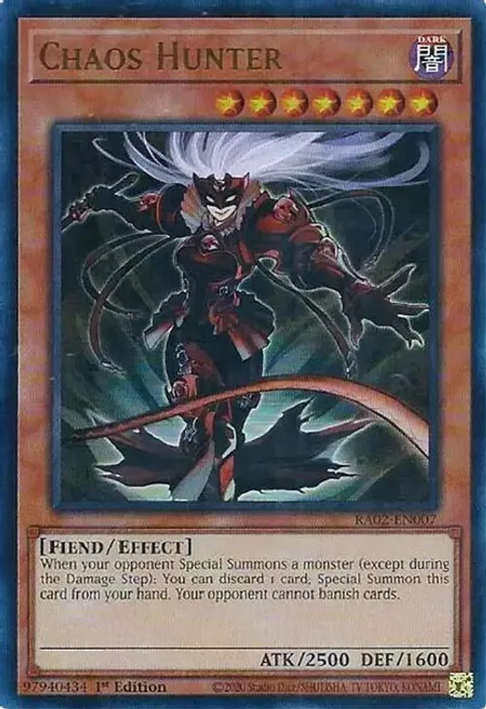 Chaos Hunter - RA02-EN007 - Ultra Rare - 1st Edition