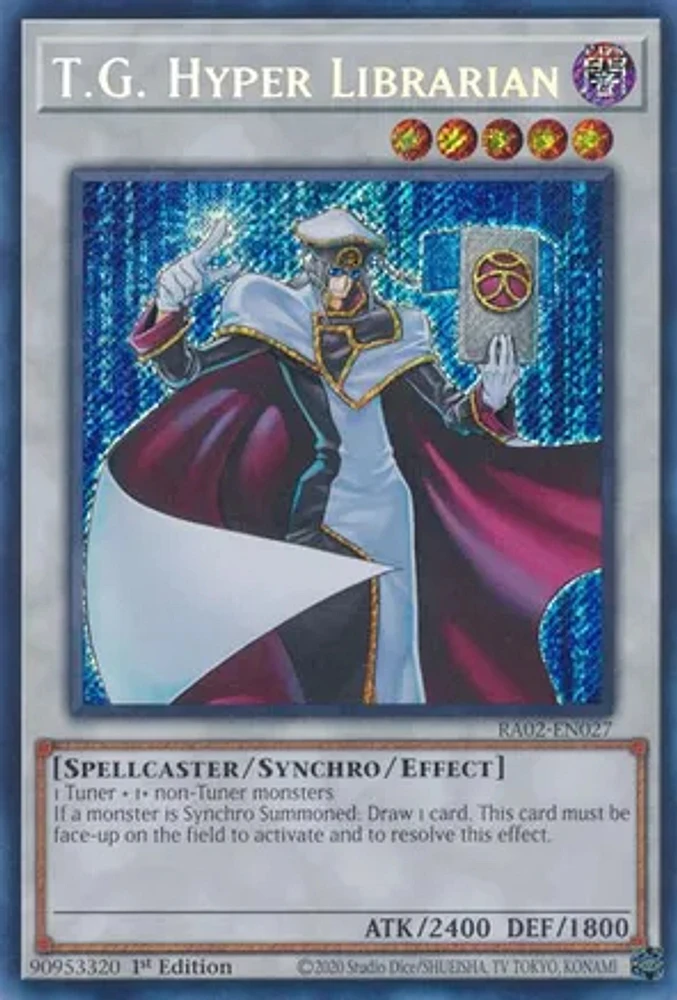 T.G. Hyper Librarian - RA02-EN027 - Secret Rare - 1st Edition