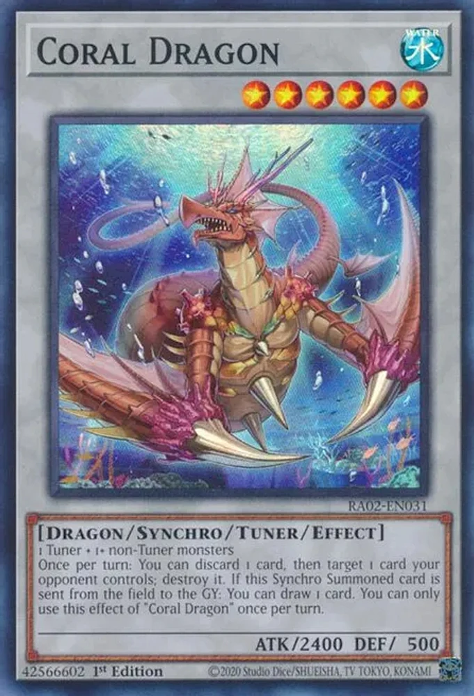 Coral Dragon - RA02-EN031 - Super Rare - 1st Edition