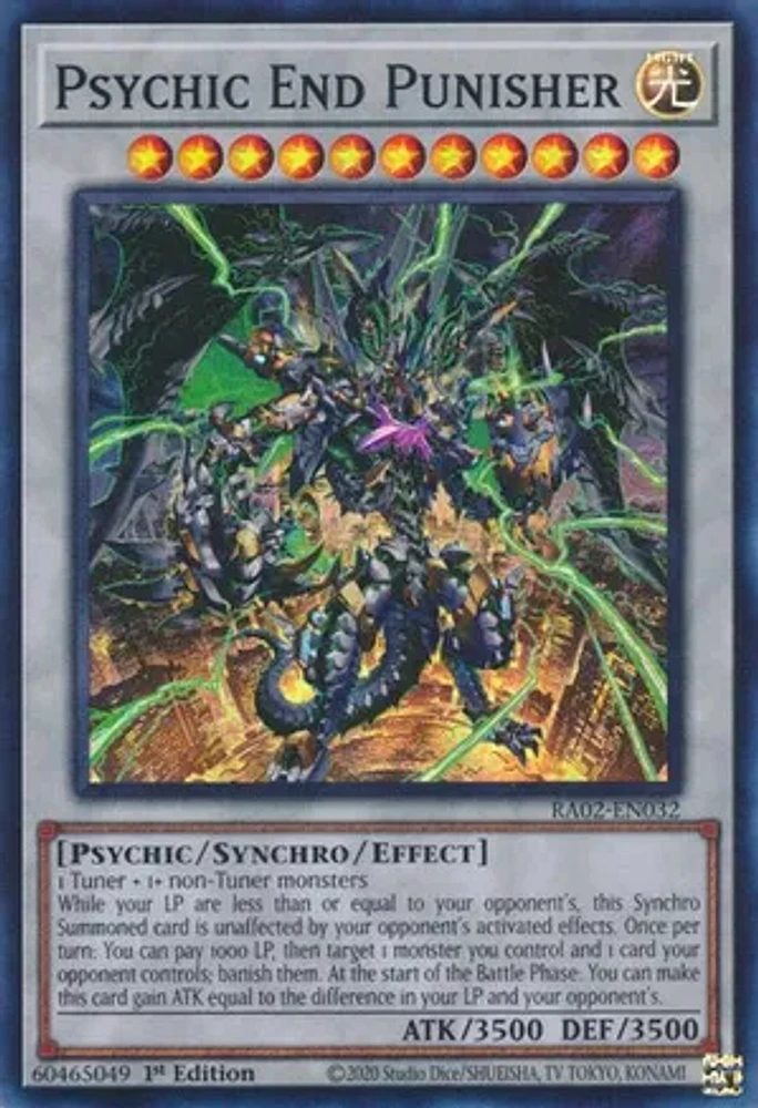 Psychic End Punisher - RA02-EN032 - Super Rare - 1st Edition