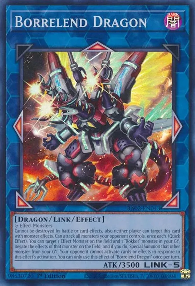 Borrelend Dragon - RA02-EN043 - Super Rare - 1st Edition