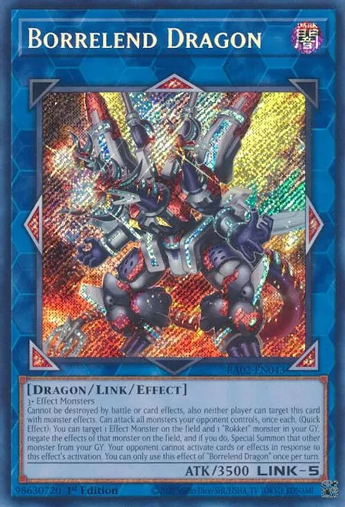 Borrelend Dragon - RA02-EN043 - Secret Rare - 1st Edition