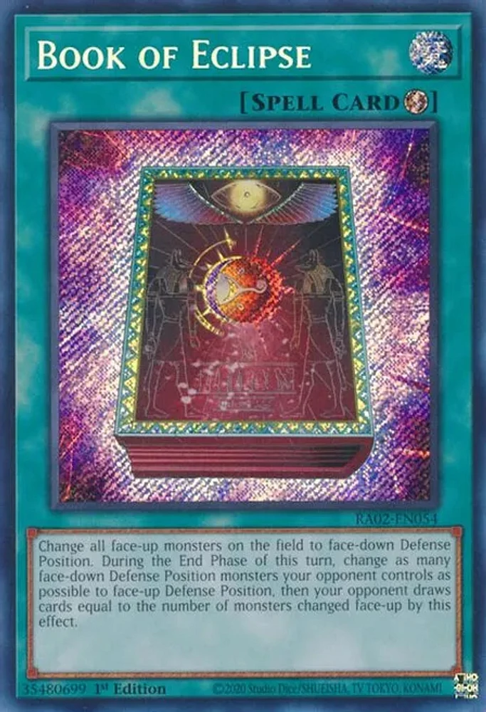 Book of Eclipse - RA02-EN054 - Secret Rare - 1st Edition