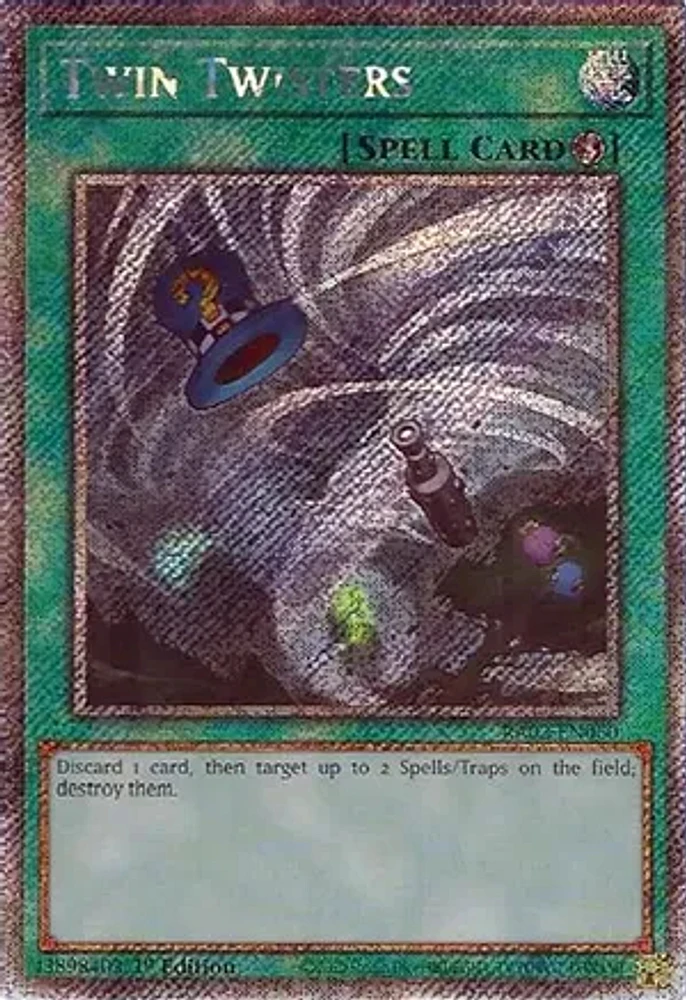 Twin Twisters - RA02-EN060 - Platinum Secret Rare - 1st Edition