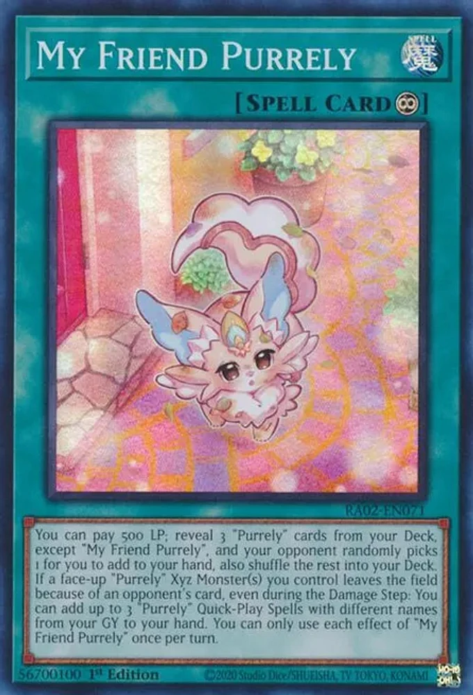 My Friend Purrely - RA02-EN071 - Secret Rare - 1st Edition