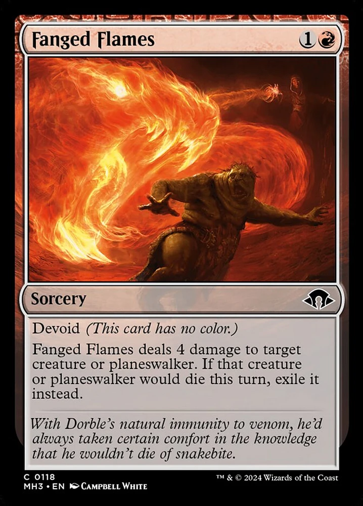 Fanged Flames - Foil