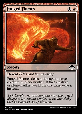 Fanged Flames - Foil