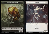 Phyrexian Germ (0016) // Spirit (0008) Double-Sided Token - Foil