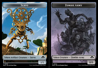 Servo (0033) // Zombie Army (0022) Double-Sided Token - Foil