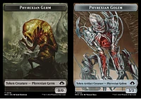 Phyrexian Germ // Phyrexian Golem Double-Sided Token - Foil