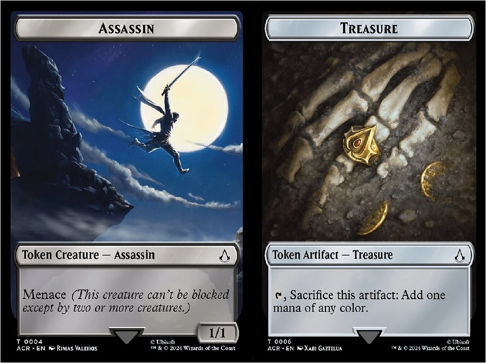 Assassin (0004) // Treasure (0006) Double-Sided Token - Foil