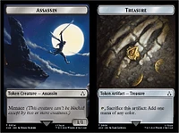 Assassin (0004) // Treasure (0006) Double-Sided Token - Foil