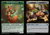 Bushy Bodyguard (0020) // Food (0027) Double-Sided Token - Foil