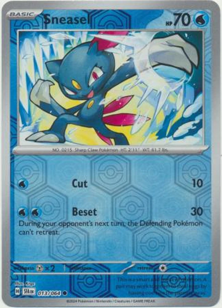 Sneasel - 013/064 - Common - Reverse Holo