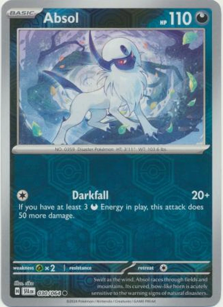 Absol - 030/064 - Common - Reverse Holo