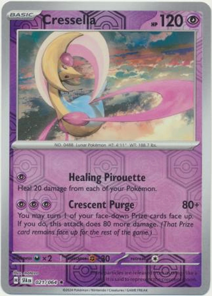 Cresselia - 021/064 - Rare - Reverse Holo