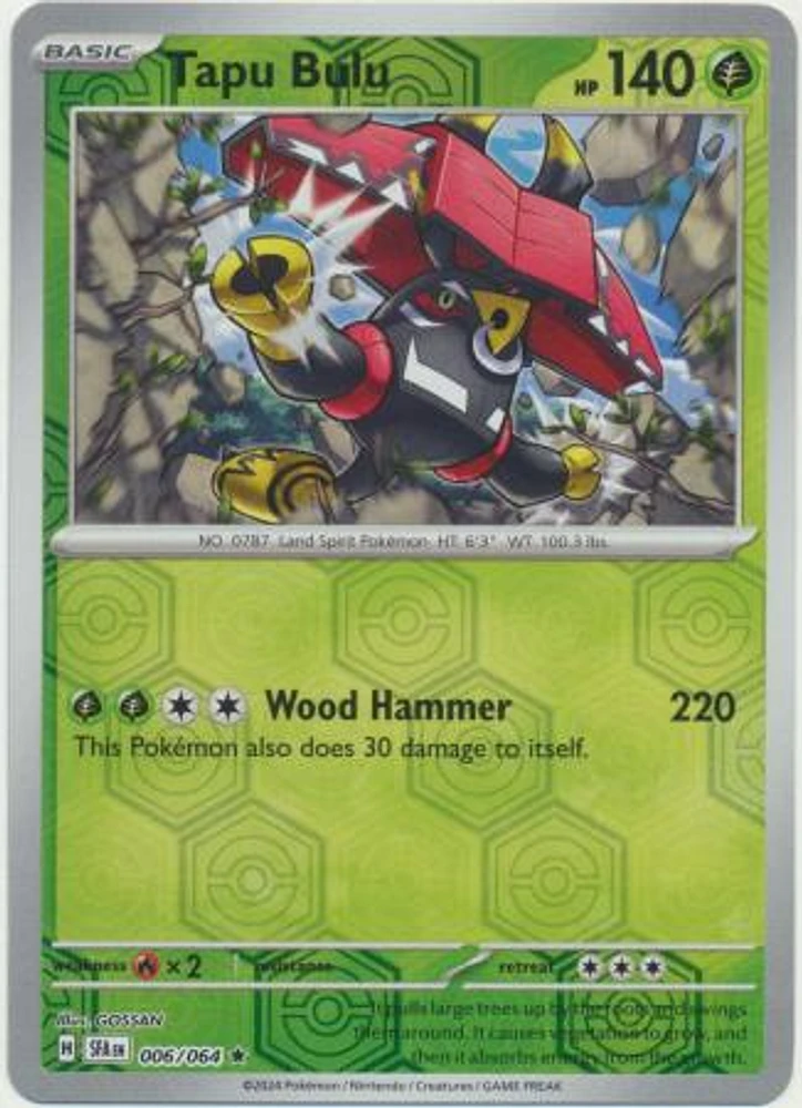 Tapu Bulu - 006/064 - Rare - Reverse Holo