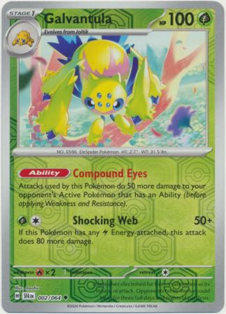 Galvantula - 002/064 - Uncommon - Reverse Holo