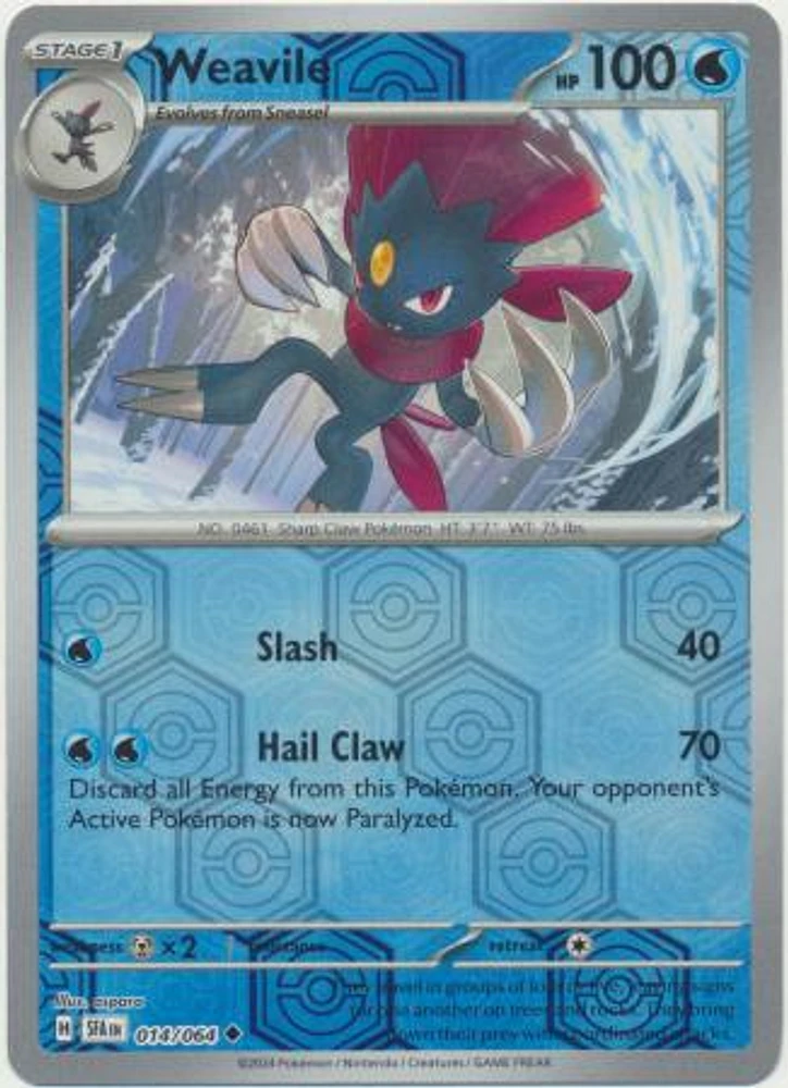 Weavile - 014/064 - Uncommon - Reverse Holo