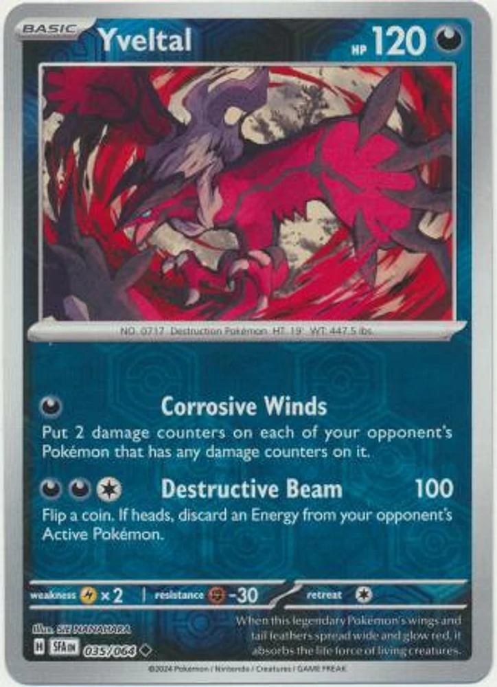 Yveltal - 035/064 - Uncommon - Reverse Holo