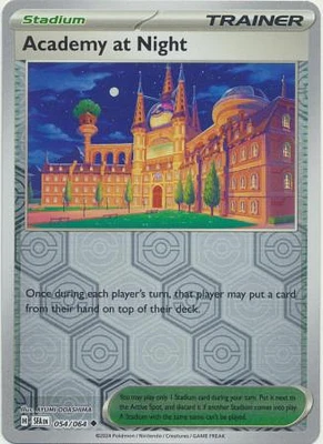 Academy at Night - 054/064 - Uncommon - Reverse Holo