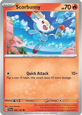 Scorbunny - 026/142 - Common - Reverse Holo