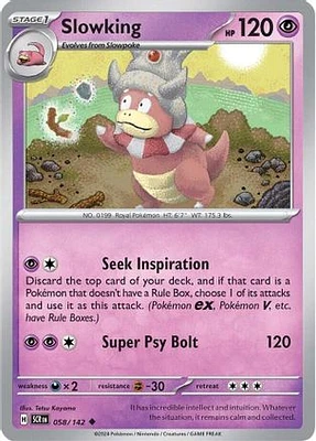 Slowking - 058/142 - Uncommon - Reverse Holo