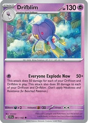 Drifblim - 061/142 - Uncommon - Reverse Holo