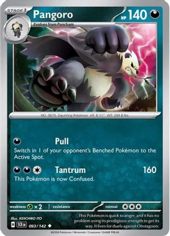 Pangoro - 093/142 - Uncommon - Reverse Holo