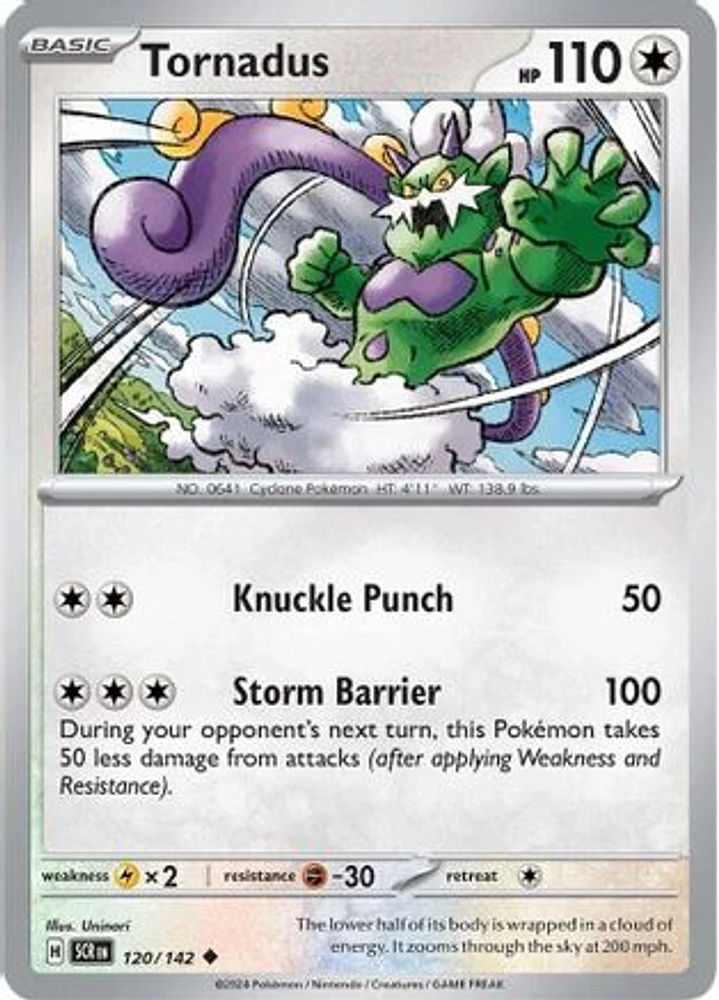 Tornadus - 120/142 - Uncommon - Reverse Holo