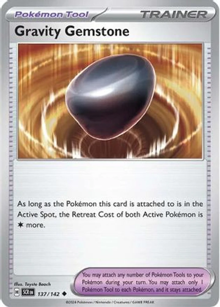 Gravity Gemstone - 137/142 - Uncommon - Reverse Holo