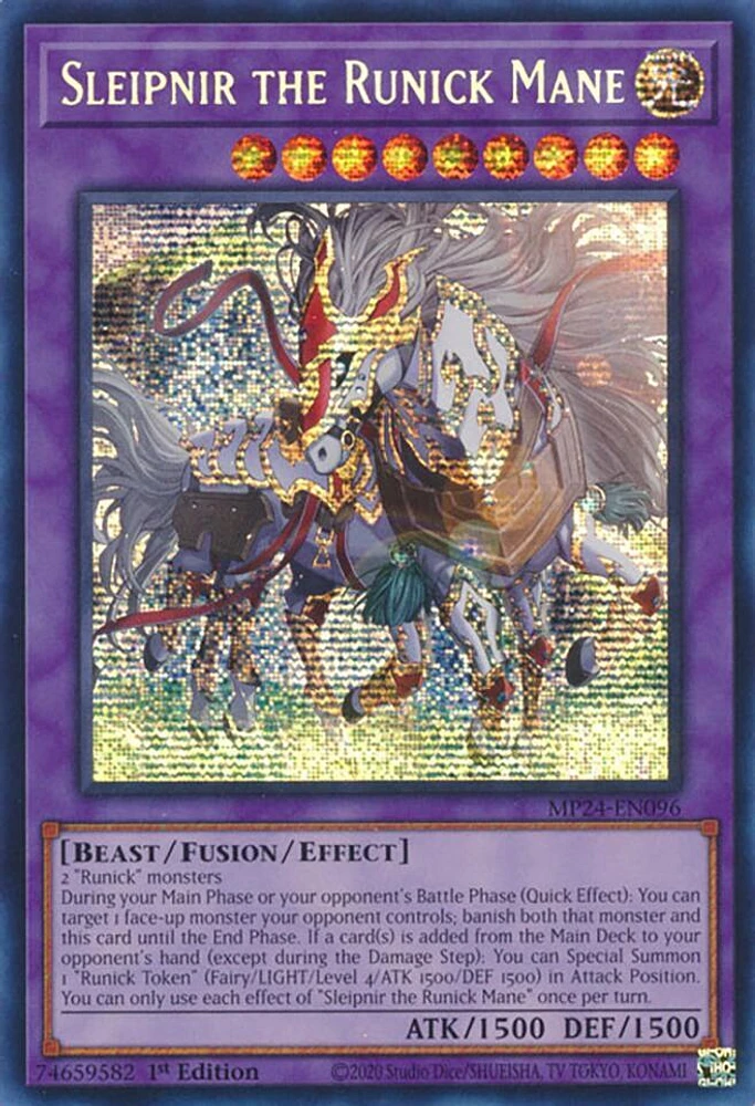 Sleipnir the Runick Mane - MP24-EN096 - Prismatic Secret Rare - 1st Edition