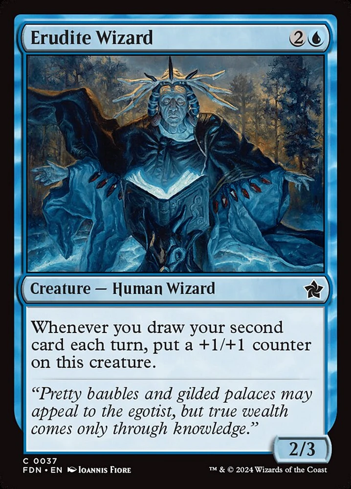 Erudite Wizard - Foil