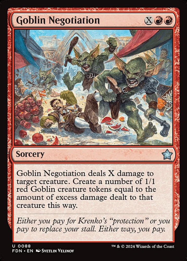 Goblin Negotiation - Foil