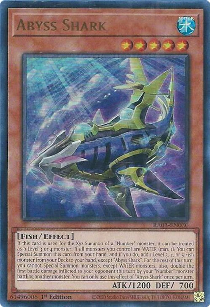 Abyss Shark - RA03-EN030 - Ultra Rare - 1st Edition