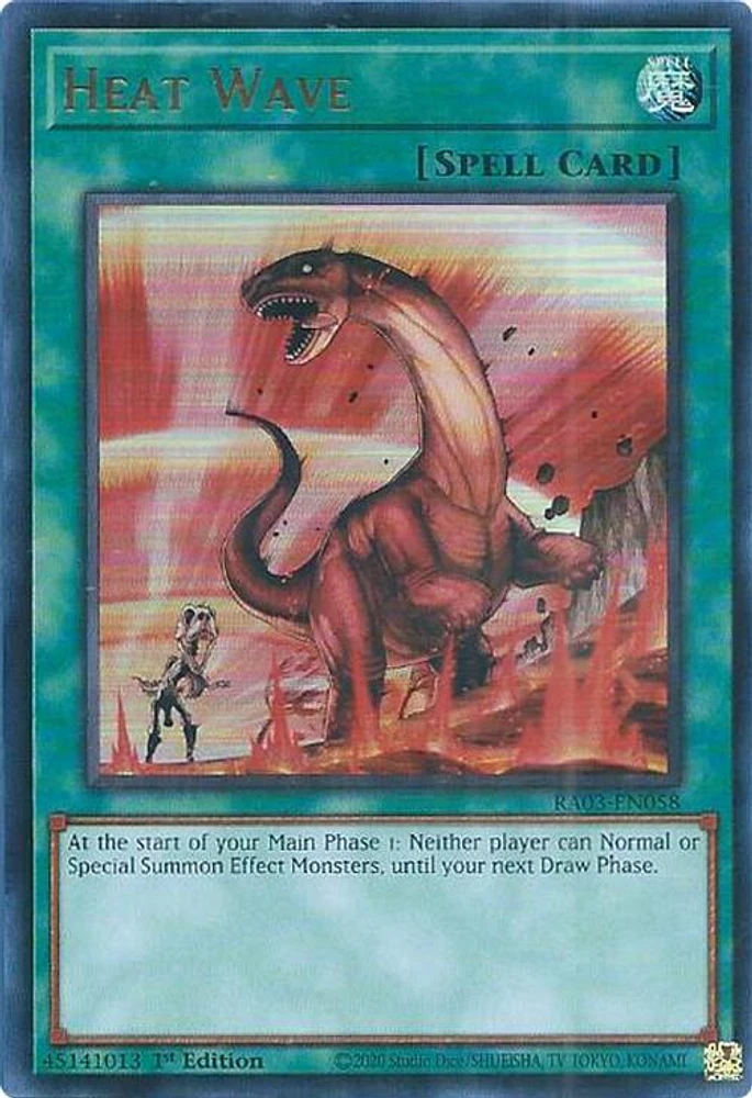 Heat Wave - RA03-EN058 - Ultra Rare - 1st Edition