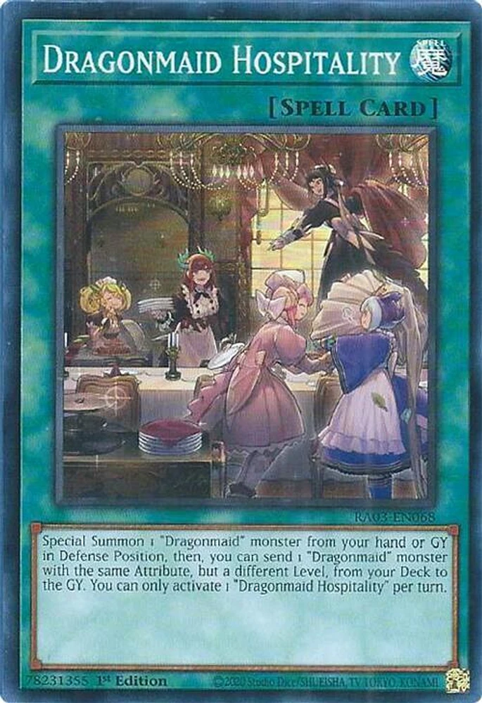 Dragonmaid Hospitality - RA03-EN068 - Super Rare - 1st Edition