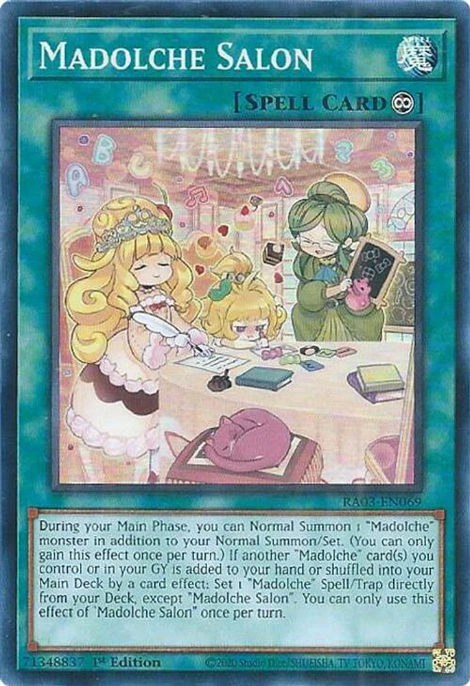 Madolche Salon - RA03-EN069 - Super Rare - 1st Edition