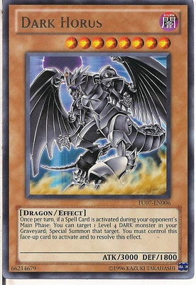 Dark Horus - TU07-EN006 Rare Unlimited Edition