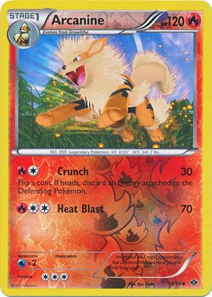 Arcanine - 13/99 - Uncommon - Reverse Holo