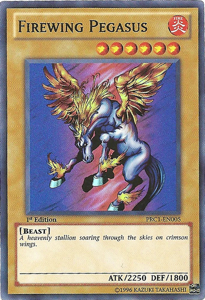 Firewing Pegasus - PRC1-EN005 - Super Rare - 1st Edition