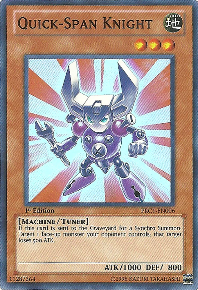 Quick-Span Knight - PRC1-EN006 Super Rare 1st Edition